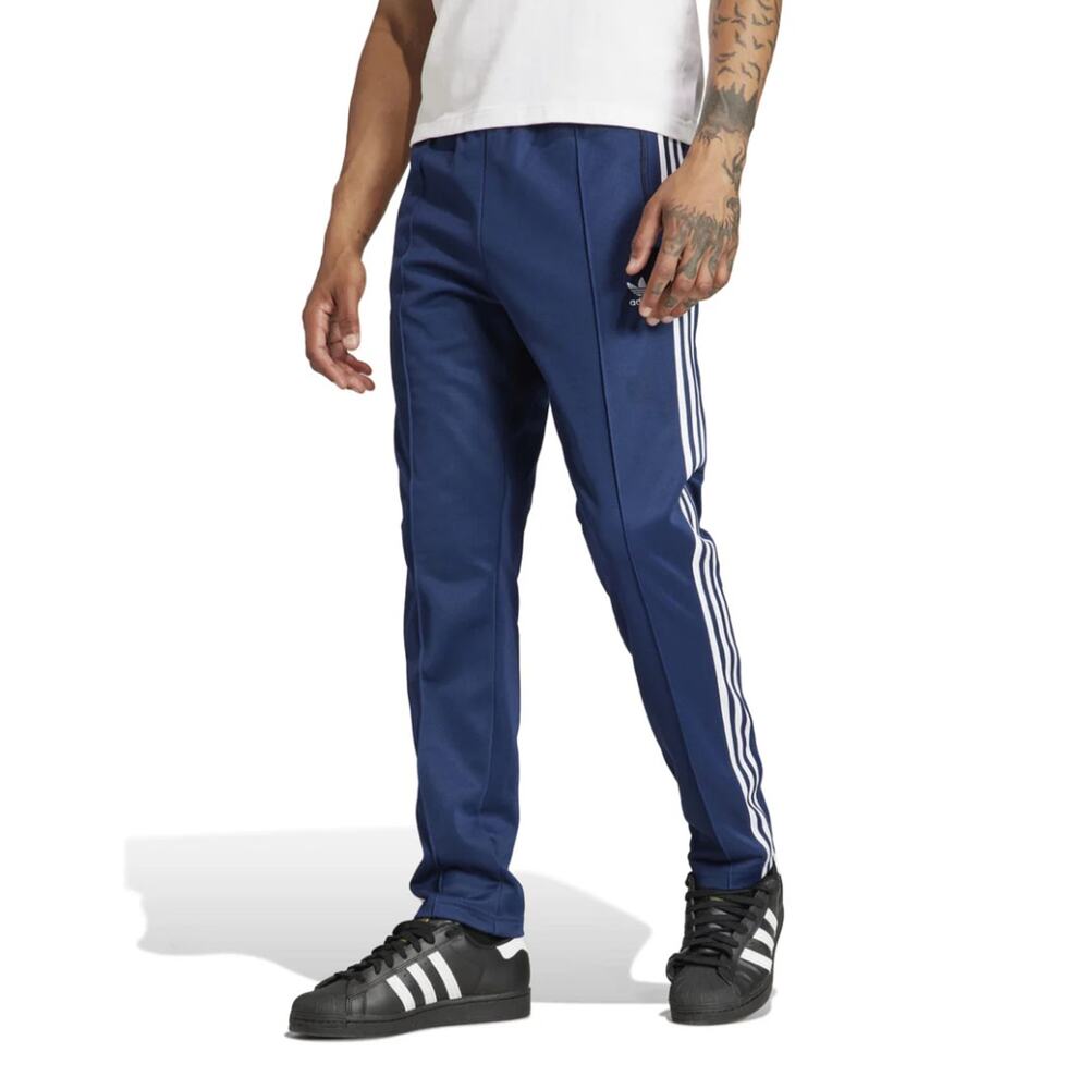 NEW ADIDAS ORIGINALS Beckenbauer Track Pants Men's Small Blue